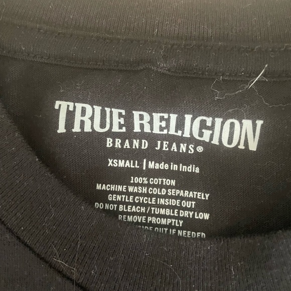 True Religion women’s black tee - Picture 4 of 4